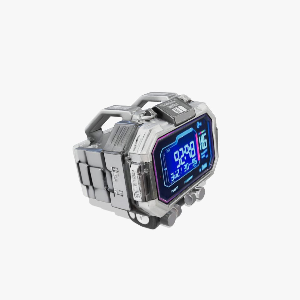 Futuristic Digital Watch Model Pack with HighDetail Display